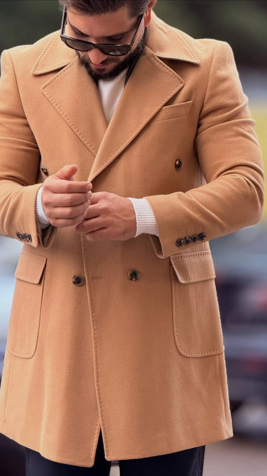 Notch Lepel Dubetti Coat In Beige