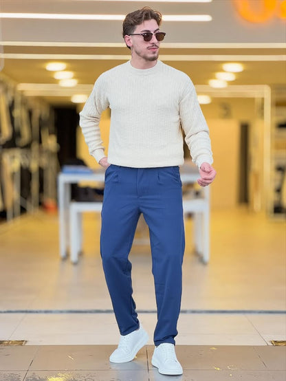 Beige Knitted Sweater