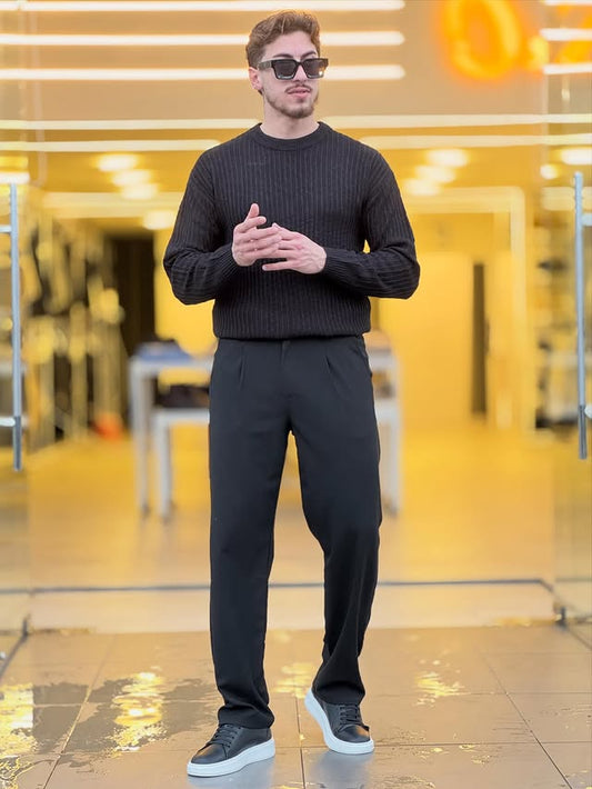 Black Knitted Sweater