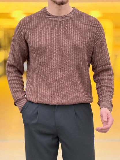 Brown Knitted Sweater