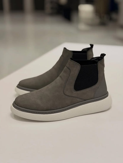 Gray Chelsea Ozero Boots