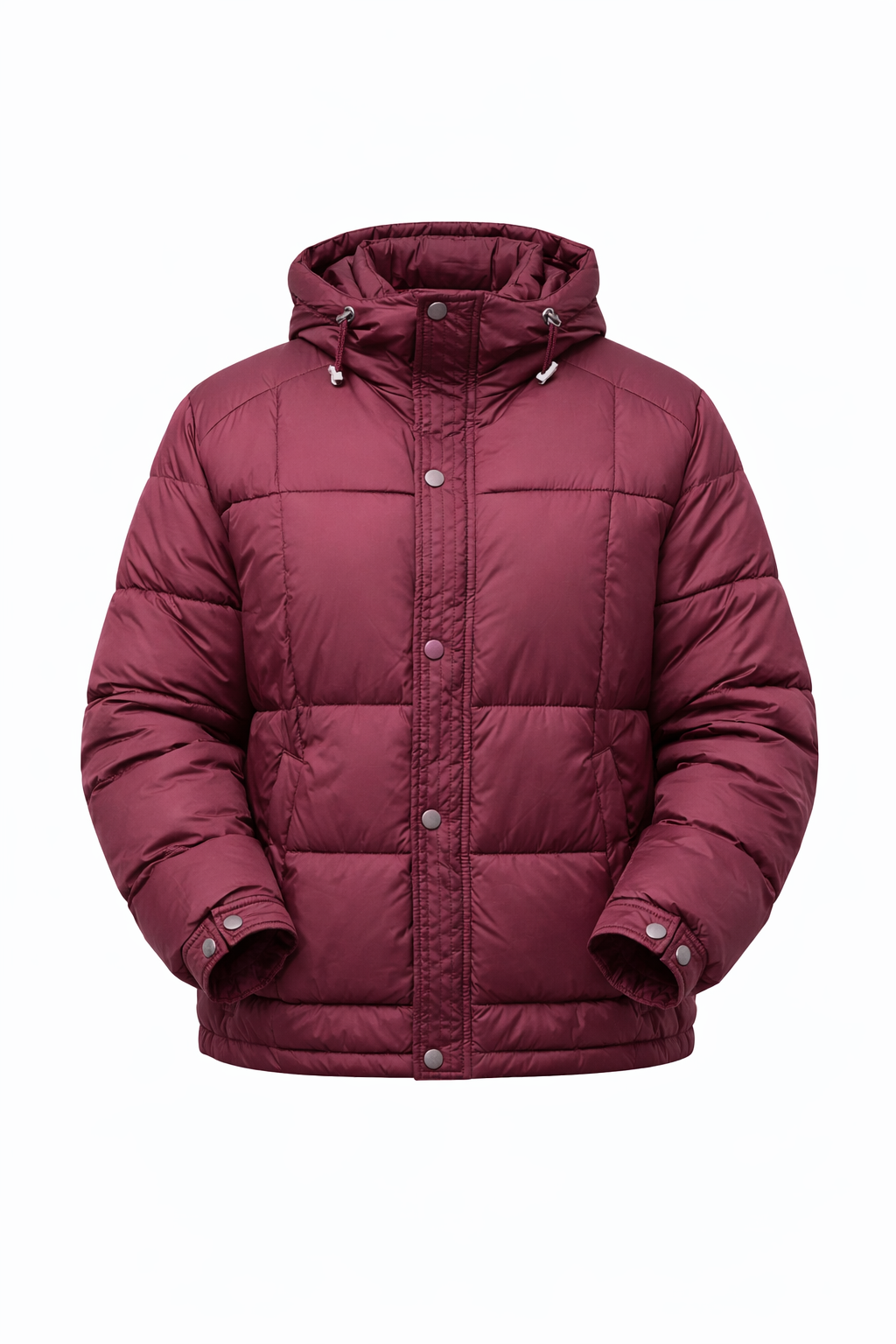 Burgandy Puffer Jacket