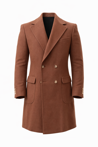 Notch Lepel Dubetti Coat In Brown