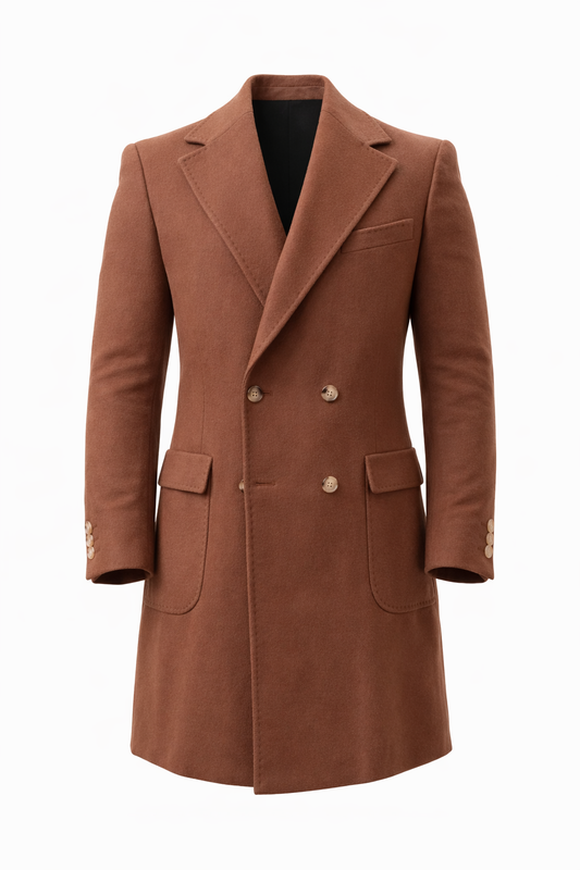 Notch Lepel Dubetti Coat In Brown