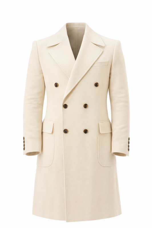 Notch Lepel Dubetti Coat In Light Beige