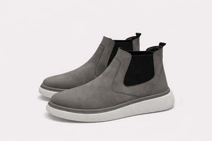 Ozero Velvet Boots In Grey