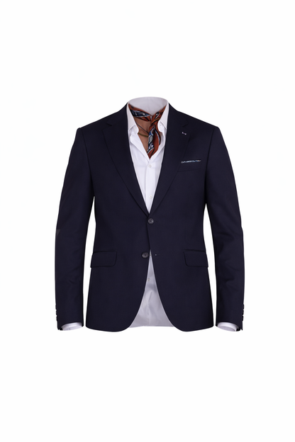 Navy Blue Velvet Blazzer