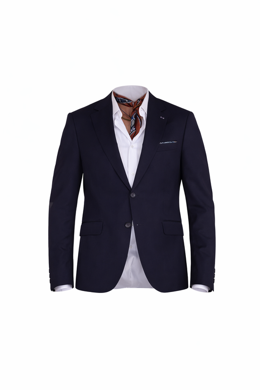 Navy Blue Velvet Blazzer
