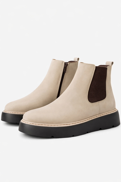 Light Beige Chelsea Ozero Boots