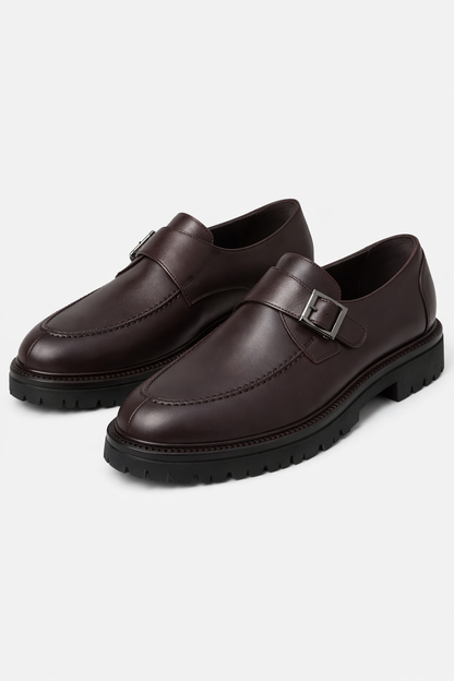 Moccasin Dark Brown Leather Shoes