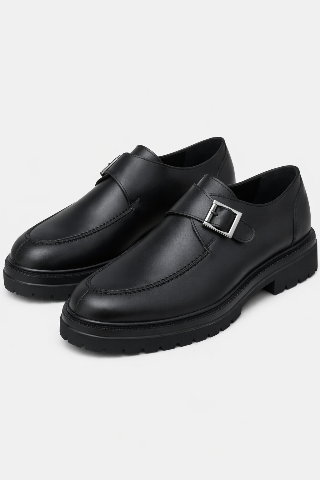 Moccasin Black Leather Shoes