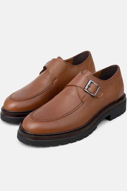 Moccasin Brown Leather Shoes