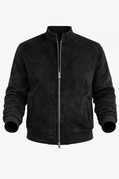 Black Velvet Chinese Neck Cut
