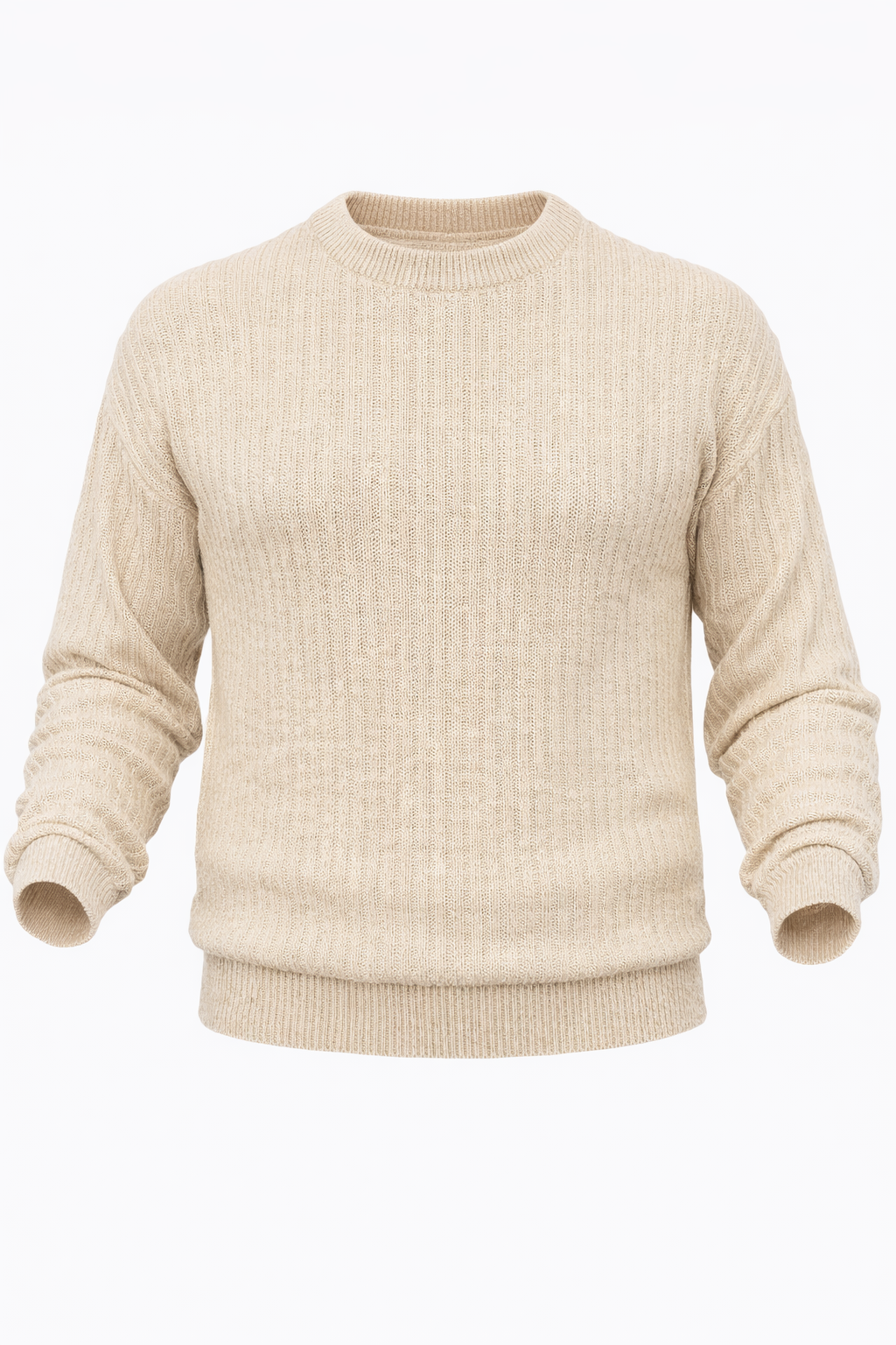 Beige Knitted Sweater