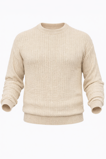 Beige Knitted Sweater