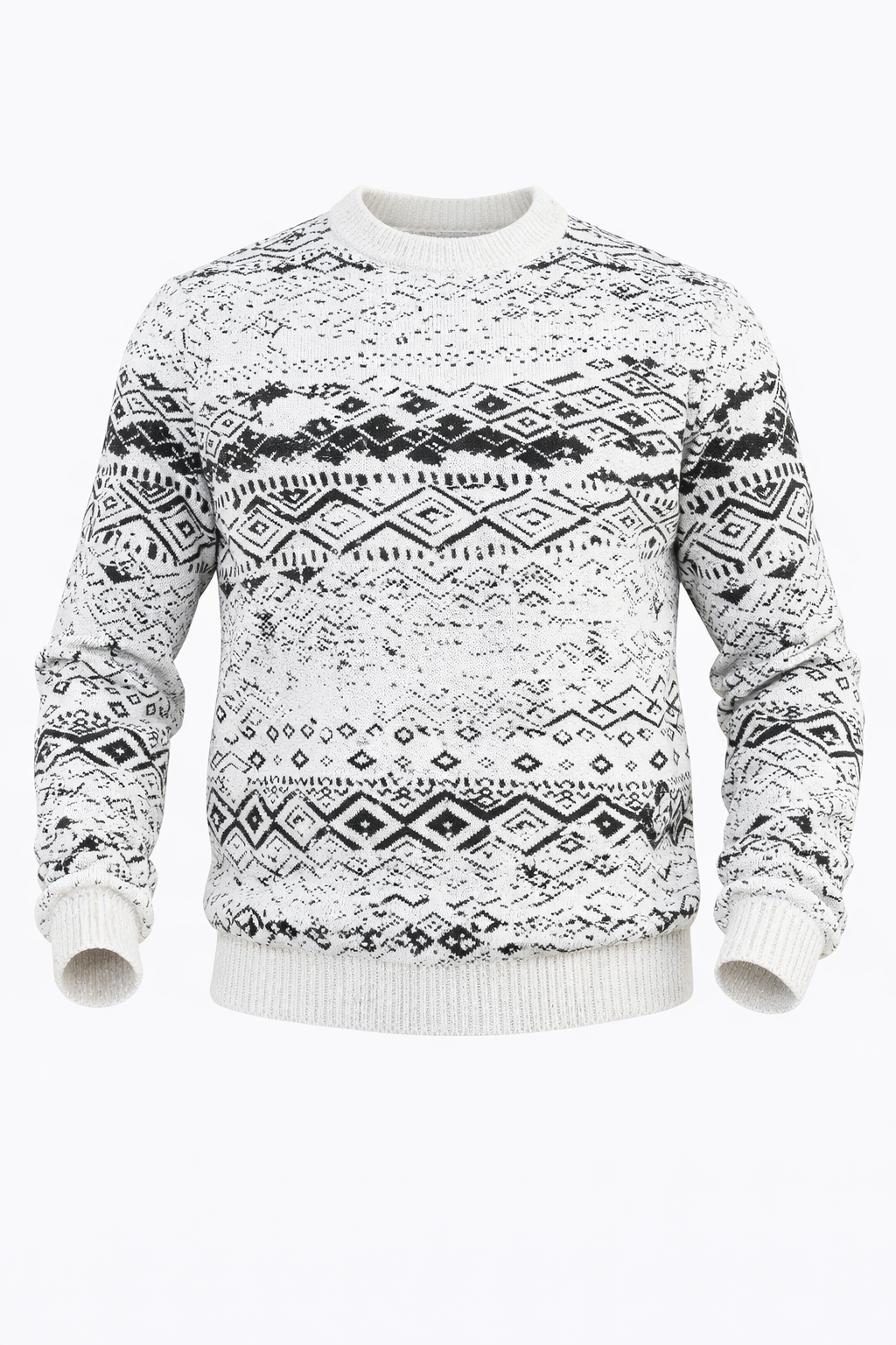 Black & White Patterned Sweater