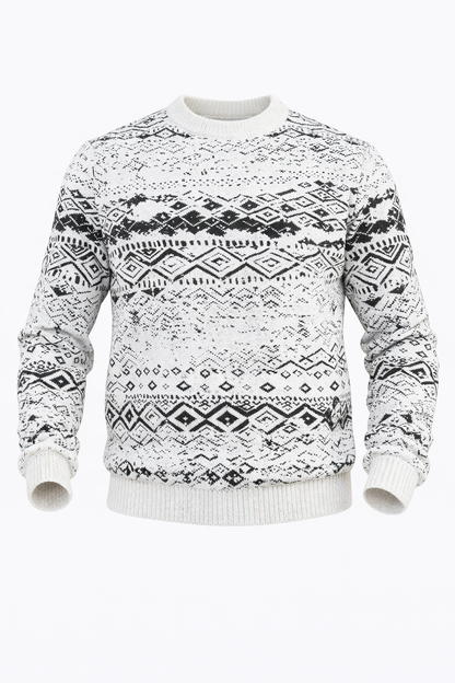 Black & White Patterned Sweater