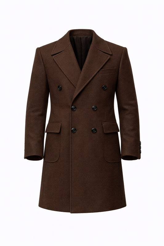 Notch Lapel Neck Mont in Dark Brown
