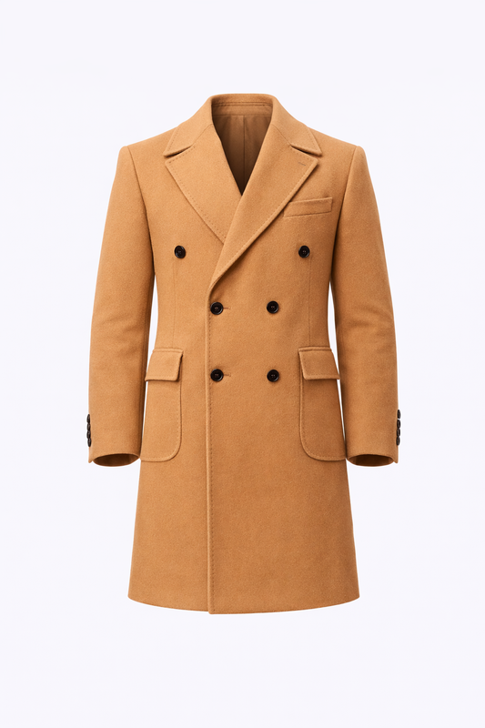 Notch Lapel Neck Mont in Tan