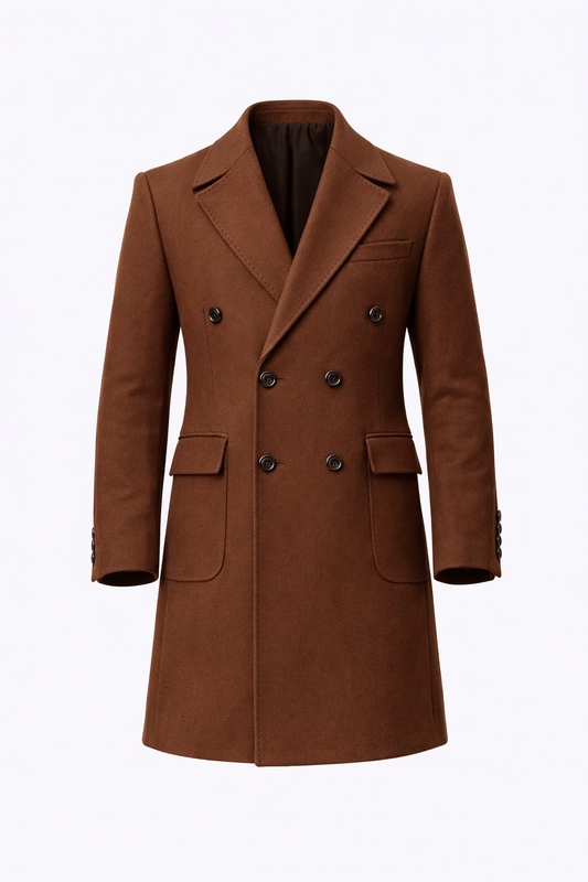 Notch Lapel Neck Mont In Brown