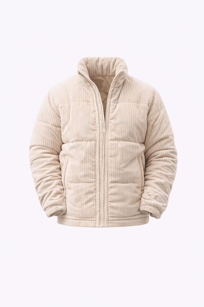 Puffer Jacket in Beige