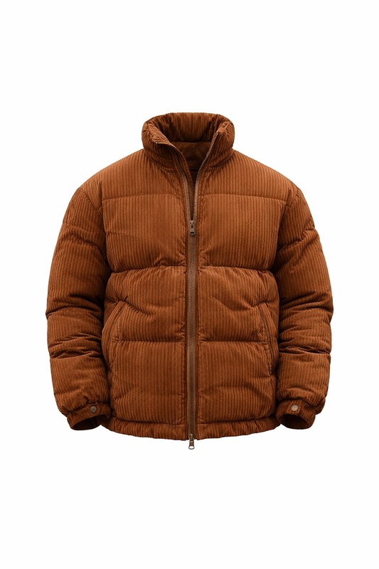 Puffer Jacket in Brown