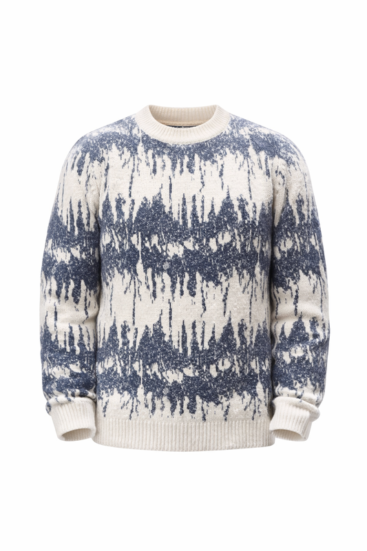 Off-White & Petroleum Sweater