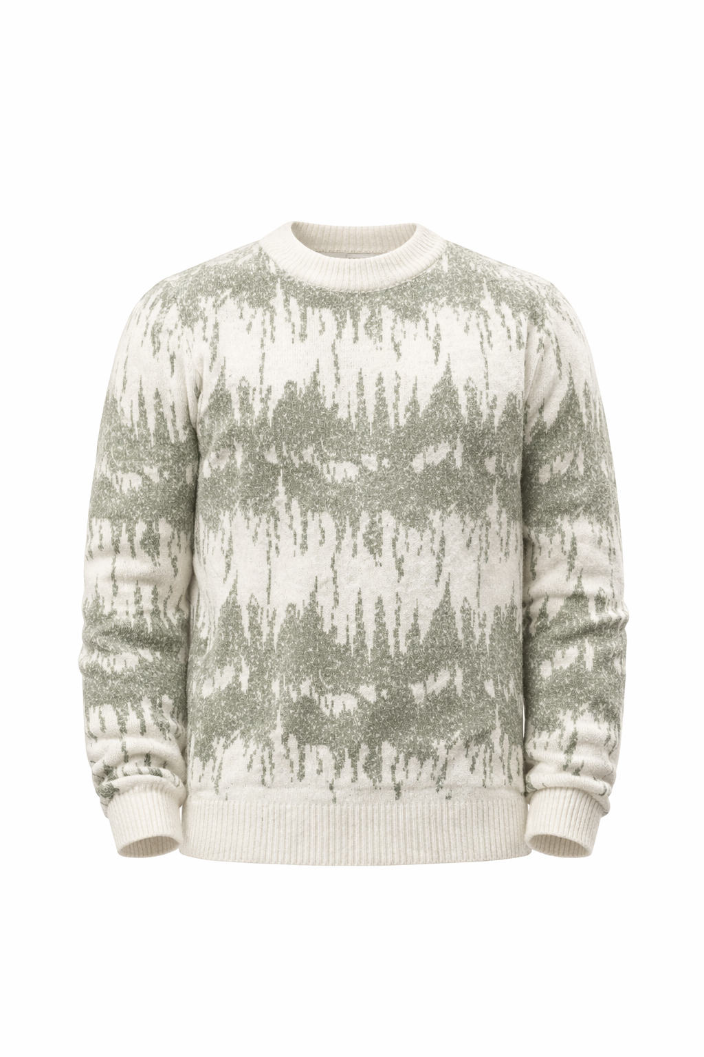 Grey & Off-White Sweater