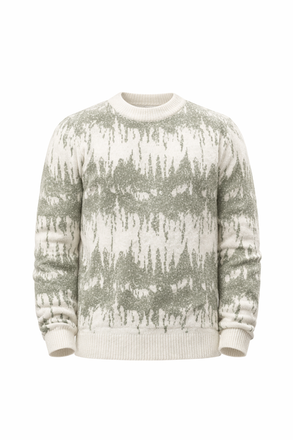 Grey & Off-White Sweater