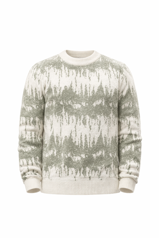 Grey & Off-White Sweater