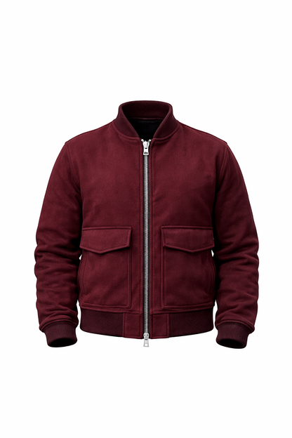 Burgandy Leather Jacket
