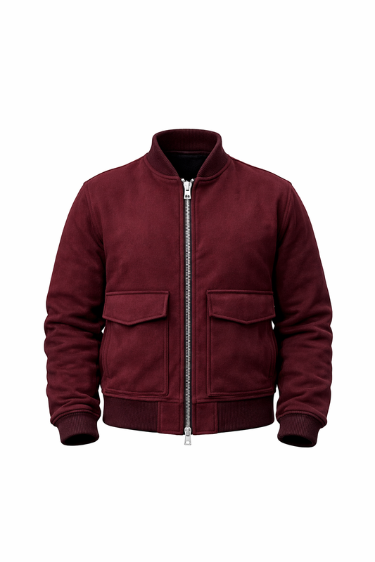 Burgandy Leather Jacket