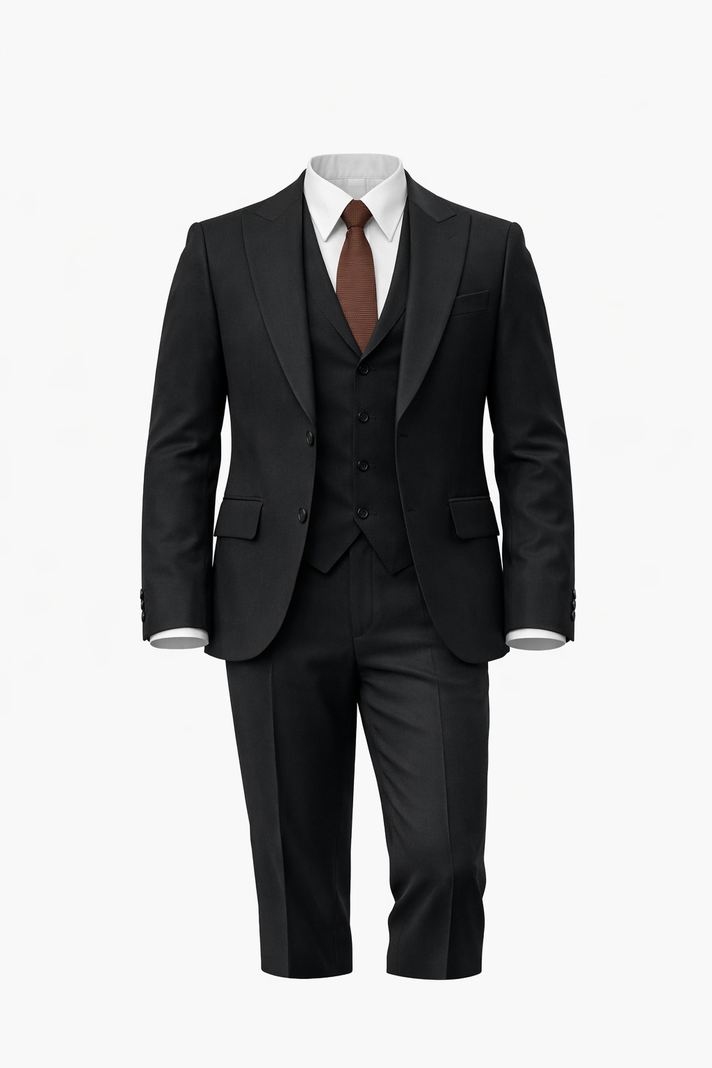 Black Peak Lapel Suit