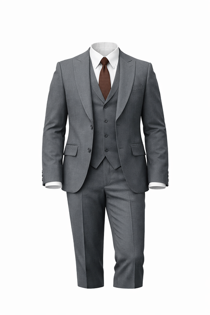 Grey Peak Lapel Suit
