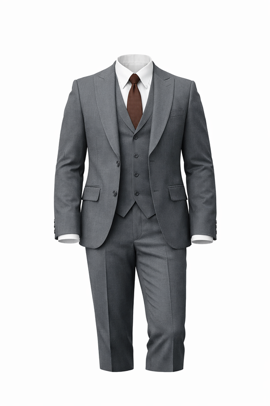 Grey Peak Lapel Suit