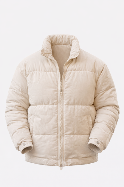 Beige Puffer Jacket