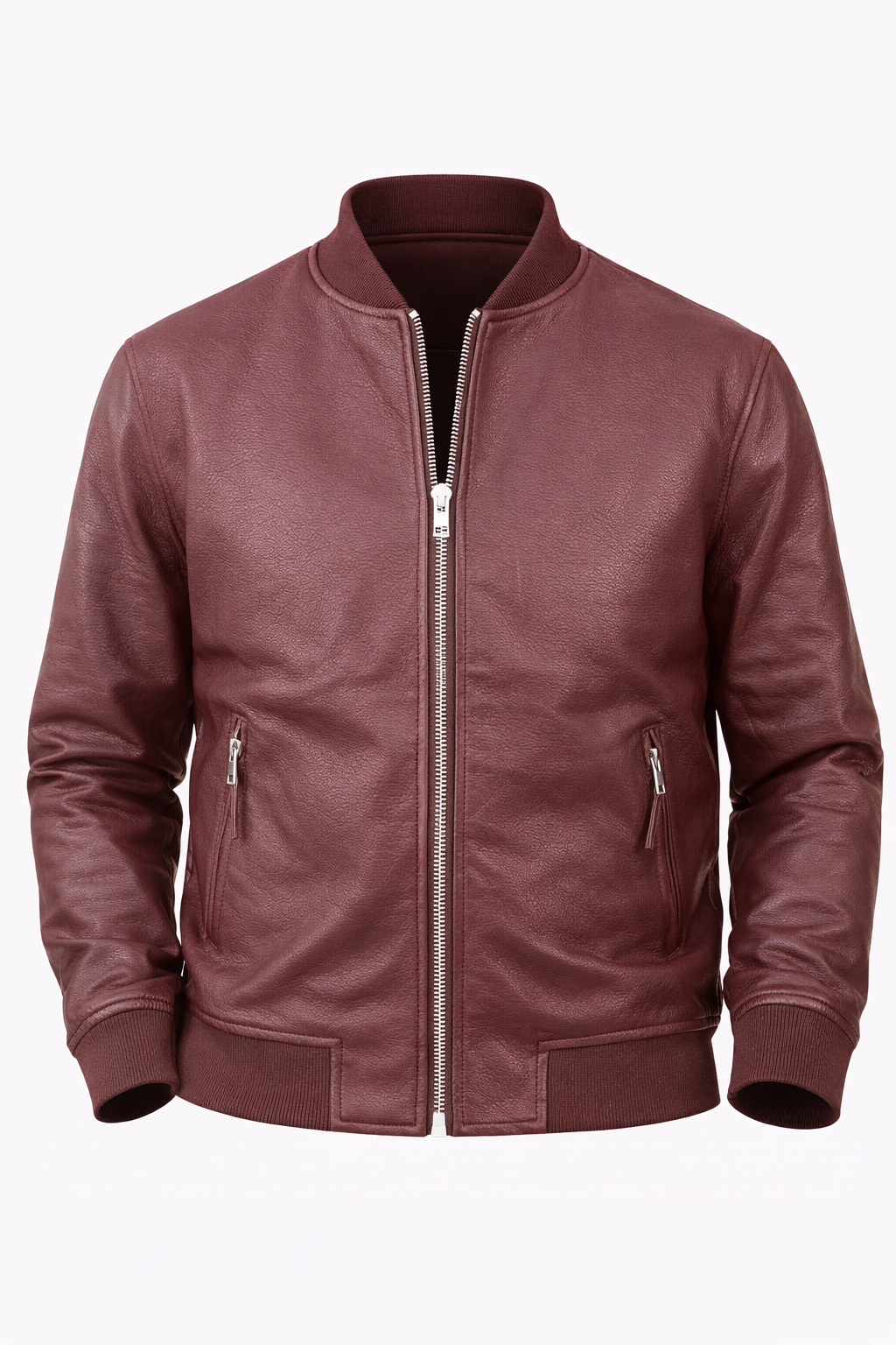 Burgundy Leather Jacket