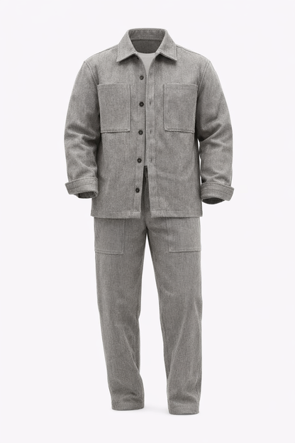 Ozero Brand Grey Chemise Set