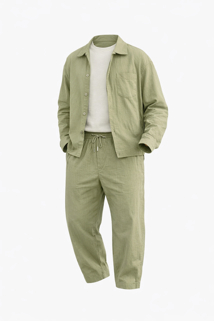 Olive Green Chemise Set