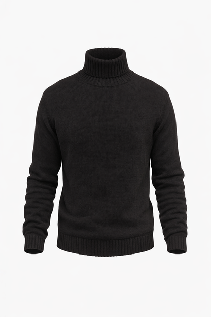 Black High Neck Top