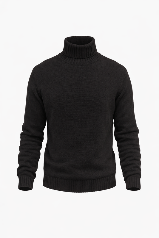 Black High Neck Top