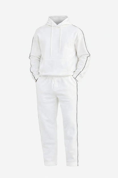White Hoodie Set