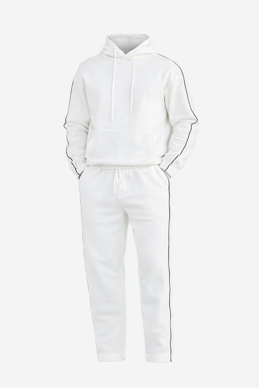White Hoodie Set