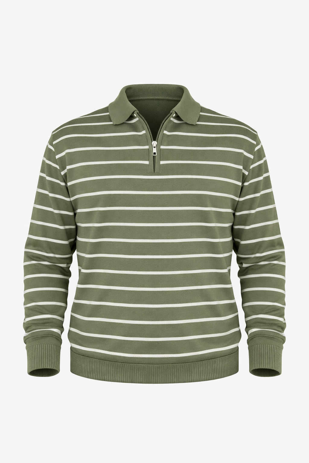 Green Half Zip Polo