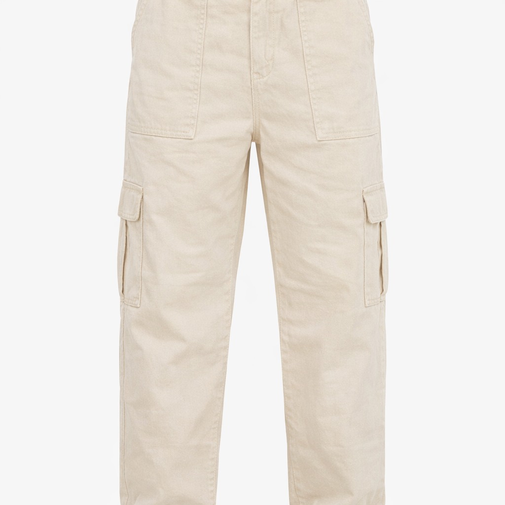 Beige Baggy Jeans