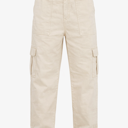 Beige Baggy Jeans