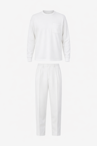 White Set With Side Pocket