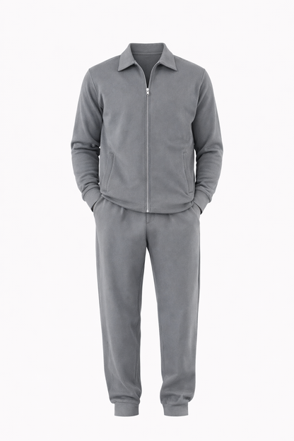 Grey Full Zip Set