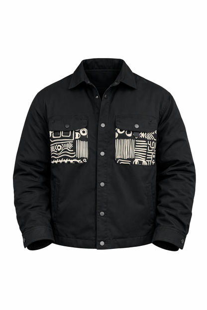 Patterned Jacket in Black