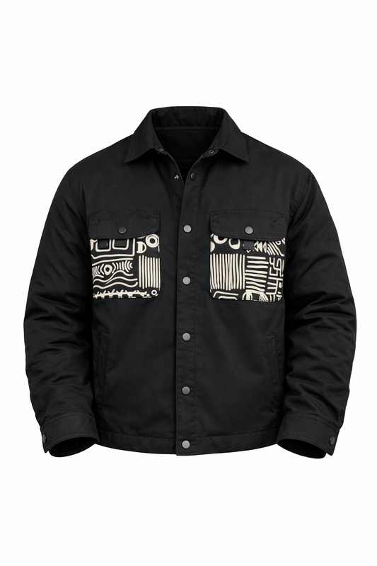 Patterned Jacket in Black